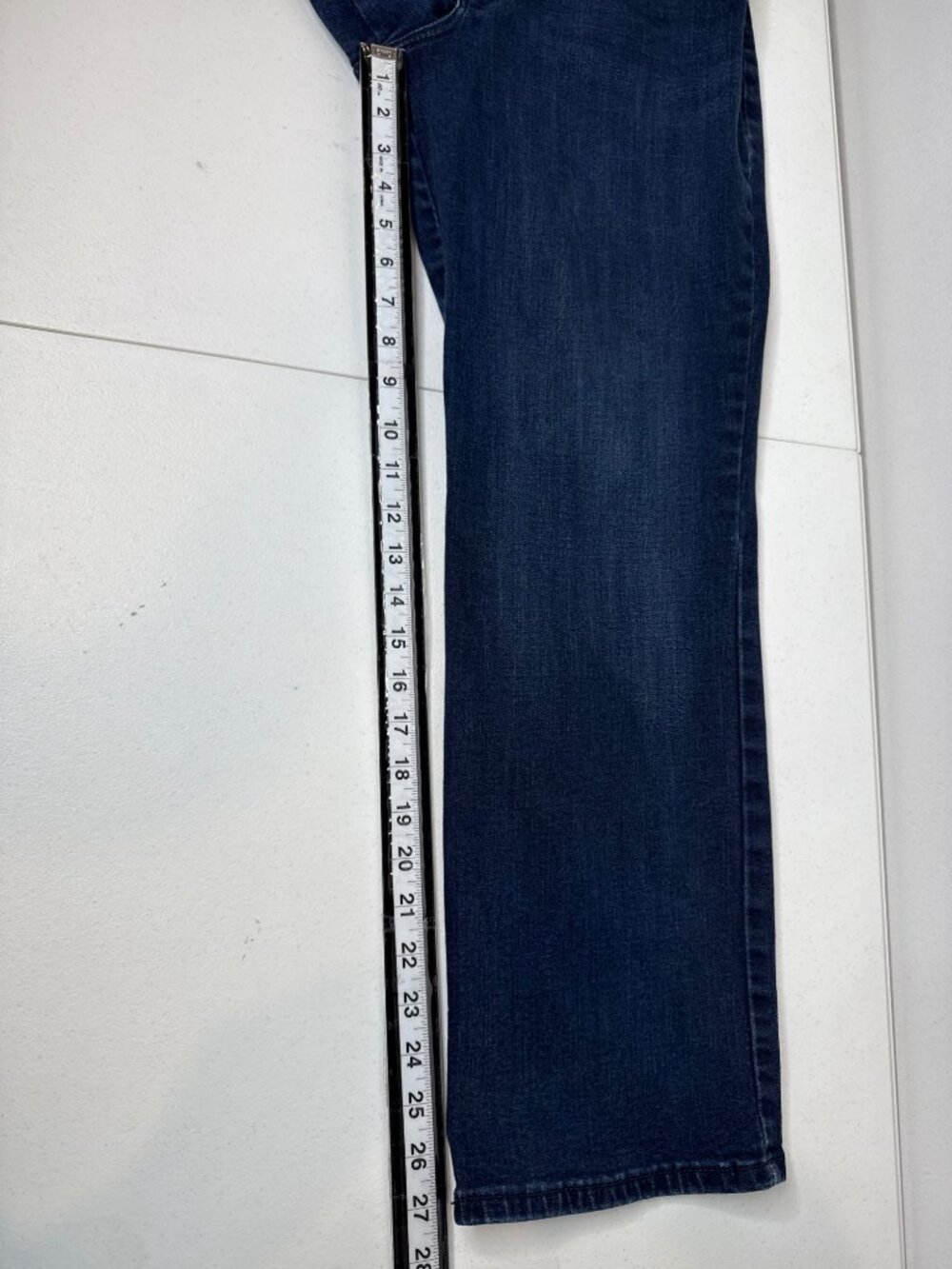 Lee Womens 14 Short Straight Leg Jeans Relaxed Fit Mid Rise Blue Stretch Denim - Picture 6 of 8